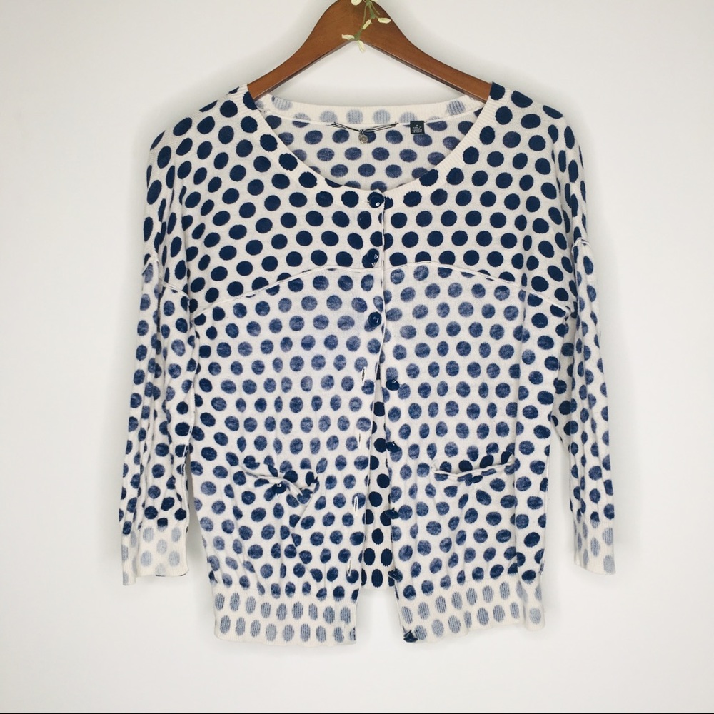 Anthropologie Knitted & Knotted Cardigan Sz M